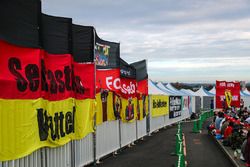 Fans Atmosphere and flag for Sebastian Vettel, Ferrari