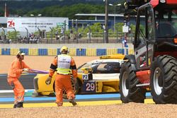 #29 Racing Team Nederland Dallara P217 Gibson: Frits van Eerd in the gravel trap