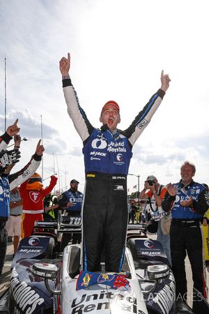 Le vainqueur Graham Rahal, Rahal Letterman Lanigan Racing Honda