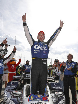 Le vainqueur Graham Rahal, Rahal Letterman Lanigan Racing Honda
