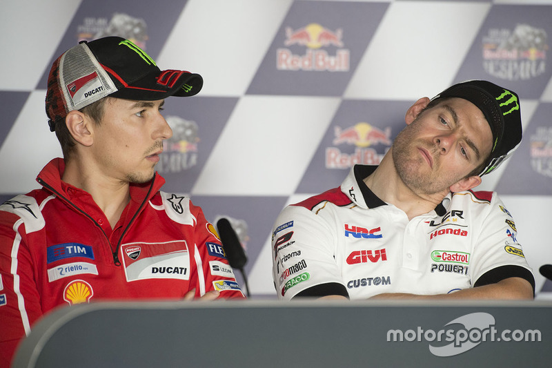 Хорхе Лоренсо, Ducati Team, и Кэл Кратчлоу, Team LCR Honda