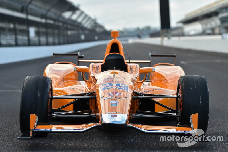 The car of Fernando Alonso, Andretti Autosport Honda