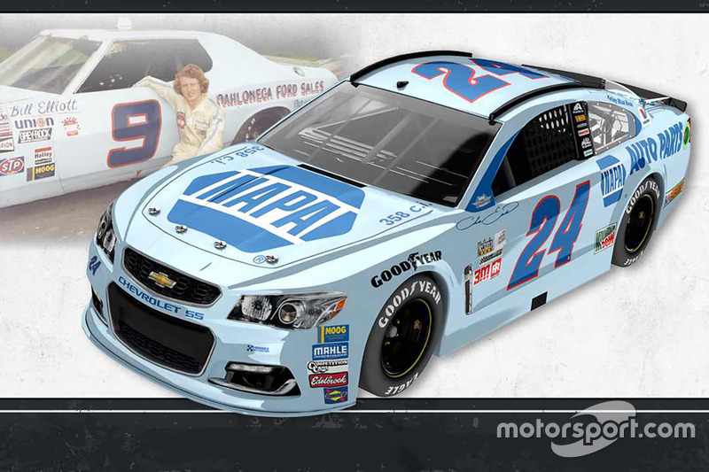 Throwback-Design: Chase Elliott, Hendrick Motorsports Chevrolet