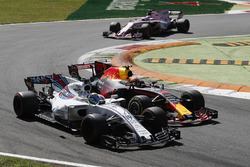 Felipe Massa, Williams FW40, Max Verstappen, Red Bull Racing RB13, battle for position