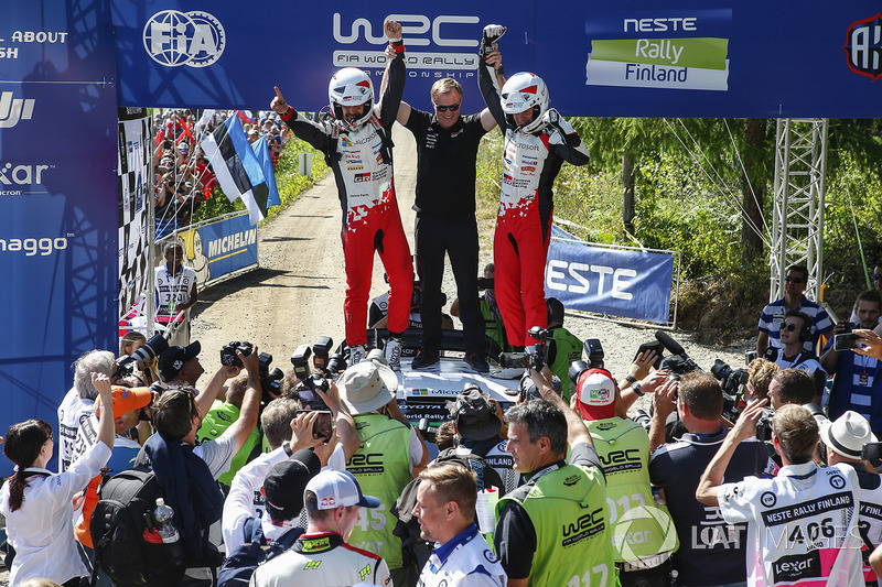 I vincitori Esapekka Lappi, Janne Ferm, Toyota Racing