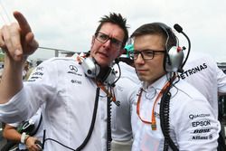 Andy Shovlin, Mercedes AMG F1 Chief Engineer en Peter Bonnington, Mercedes AMG F1 Race Engineer