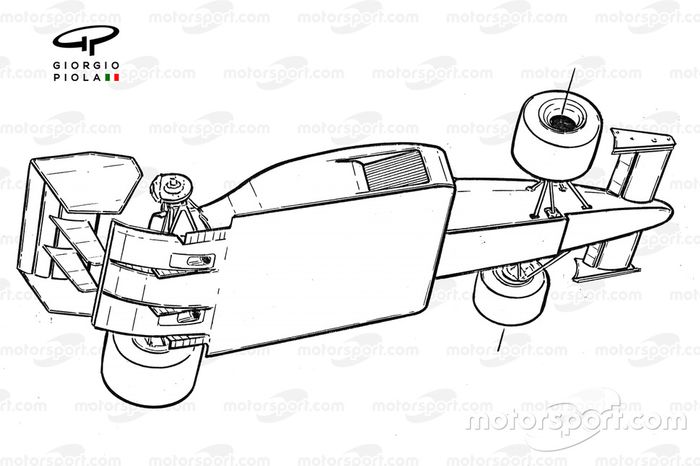 Lotus 99T 1987 underside view