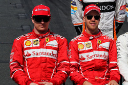 Kimi Raikkonen, Ferrari,Sebastian Vettel, Ferrari