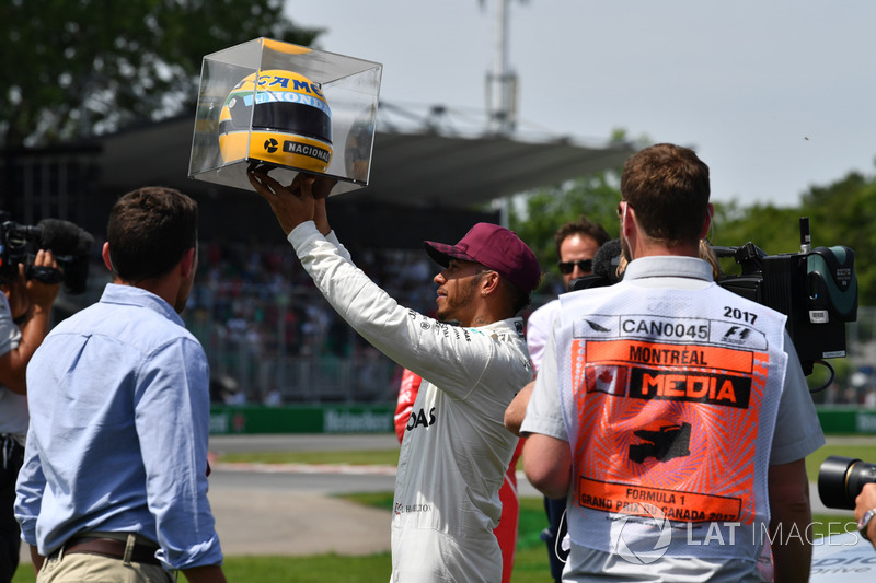 GP de Canadá 2017: El día que Hamilton recibió un casco de Senna
