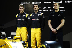 Nico Hulkenberg, Renault Sport F1 Team, Jolyon Palmer, Renault Sport F1 Team and Sergey Sirotkin