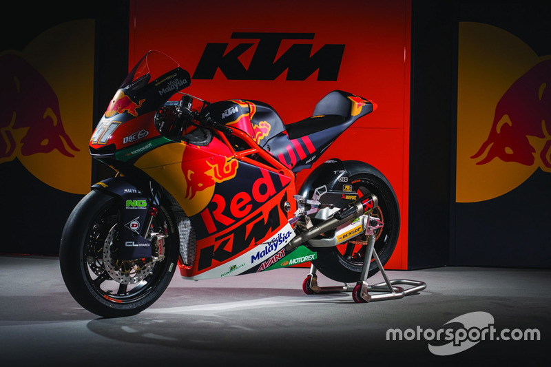 La moto di Brad Binder, Red Bull KTM Ajo