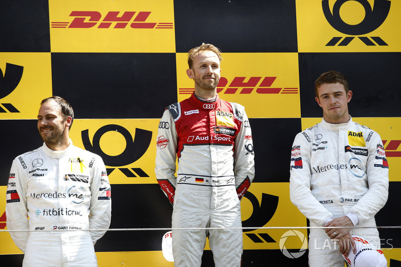 Podium: Race winner René Rast, Audi Sport Team Rosberg, second place Gary Paffett, Mercedes-AMG Team HWA, third place Paul Di Resta, Mercedes-AMG Team HWA