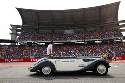 Fernando Alonso, McLaren, in the drivers parade