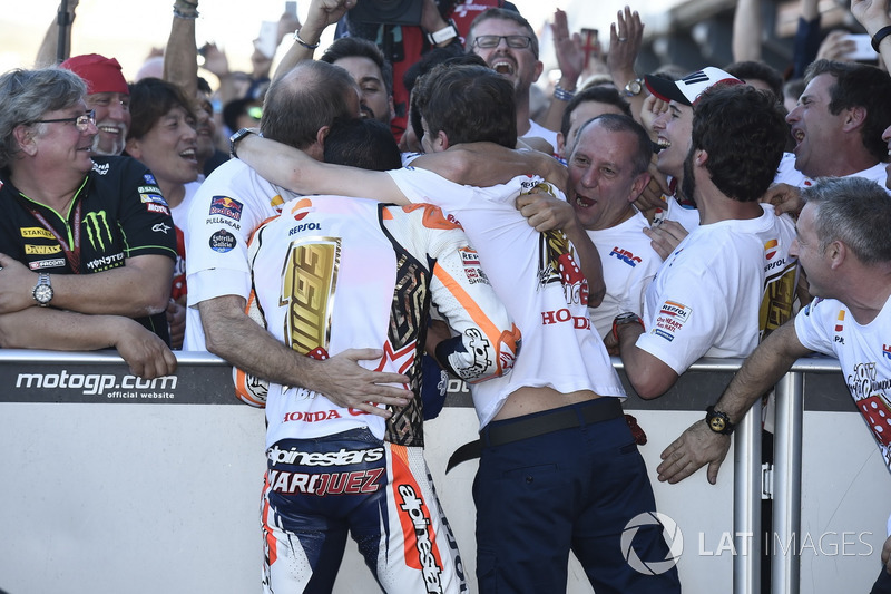 Worldchampion Marc Marquez, Repsol Honda Team celebrate