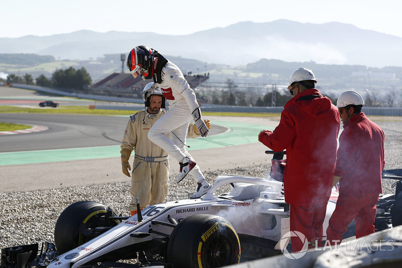 Choque de Charles Leclerc, Alfa Romeo Sauber C37