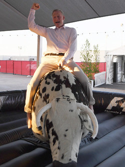 Sean Bratches, Formula One Managing Director, Commercial Operations on a rodeo ride