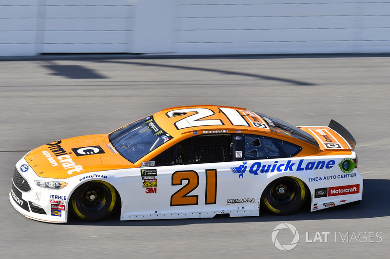 Paul Menard, Wood Brothers Racing, Omnicraft Auto Parts \ Quick Lane Tire & Auto Center Ford Fusion