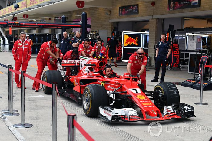 Ferrari pit stops