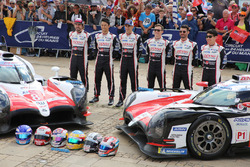 #7 Toyota Gazoo Racing Toyota TS050: Mike Conway, Kamui Kobayashi, Jose Maria Lopez, #8 Toyota Gazoo Racing Toyota TS050: Sébastien Buemi, Kazuki Nakajima, Fernando Alonso