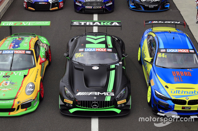 #56 Mercedes-AMG Team Strakka Racing Mercedes AMG GT GT3: Maximilian Buhk, Maximilian Götz, Alvaro P