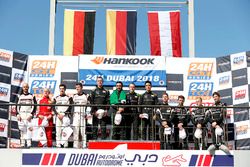 Podium: Race winner #2 Black Falcon Mercedes-AMG GT3: Abdulaziz Al Faisal, Hubert Haupt, Yelmer Buurman, Gabriele Piana, second place #12 Manthey Racing Porsche 991 GT3 R: Otto Klohs, Lars Kern, Mathieu Jaminet, Sven Müller, third place #964 GRT Grasser Racing Team Lamborghini Huracán GT3: Mark Ineichen, Rolf Ineichen, Christian Engelhart, Mirko Bortolotti