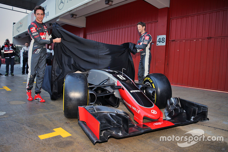 Esteban Gutierrez y Romain Grosjean, Haas F1 Team VF-16