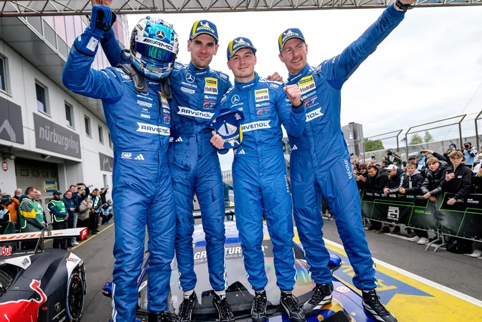 #80 Mercedes-AMG Team RAVENOL Mercedes-AMG GT3 Pro: Maro Engel, Luca Stolz, Fabian Schiller, Maxime Martin