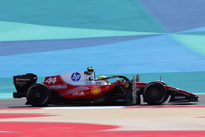 Lewis Hamilton in Ferrari’s 2026 Formula 1 car