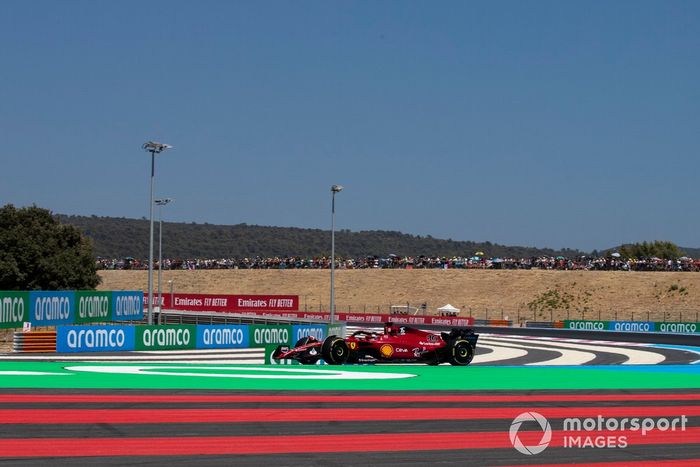 Choque de Charles Leclerc, Ferrari F1-75, en Le Beausset