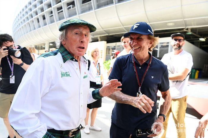 Sir Jackie Stewart y Emerson Fittipaldi