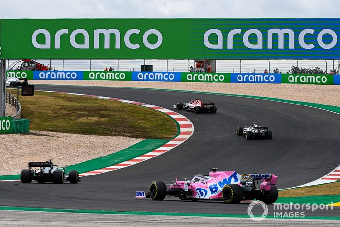 Antonio Giovinazzi, Alfa Romeo Racing C39, Daniil Kvyat, AlphaTauri AT01, Romain Grosjean, Haas VF-20, Sergio Pérez, Racing Point RP20