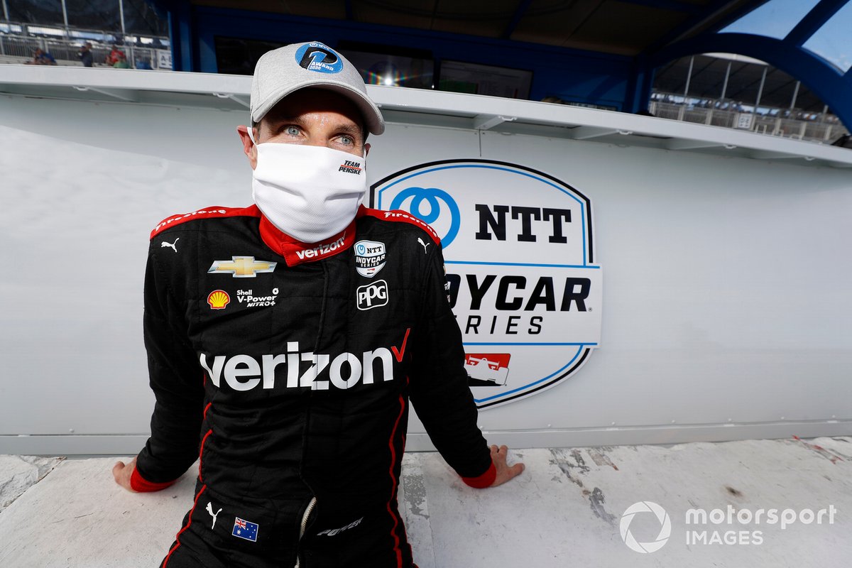 El autor de la pole Will Power, Team Penske Chevrolet