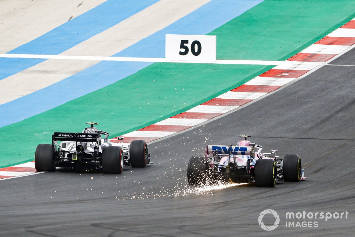 Pierre Gasly, AlphaTauri AT01, Lance Stroll, Racing Point RP20