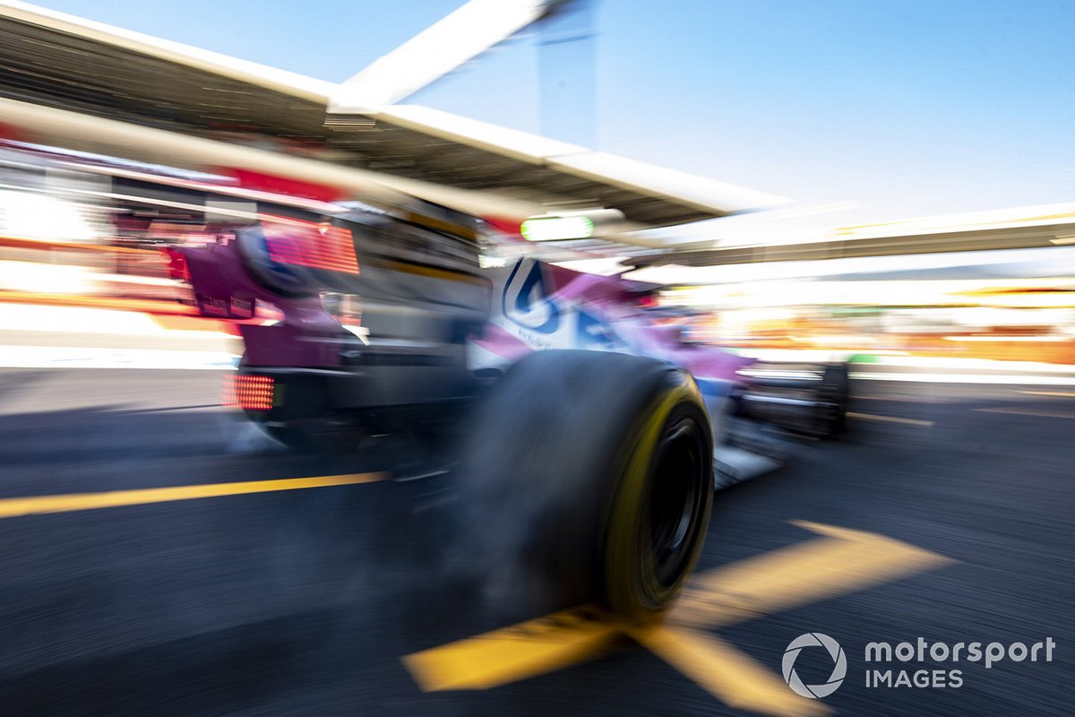 Lance Stroll, Racing Point RP20 lascia i box