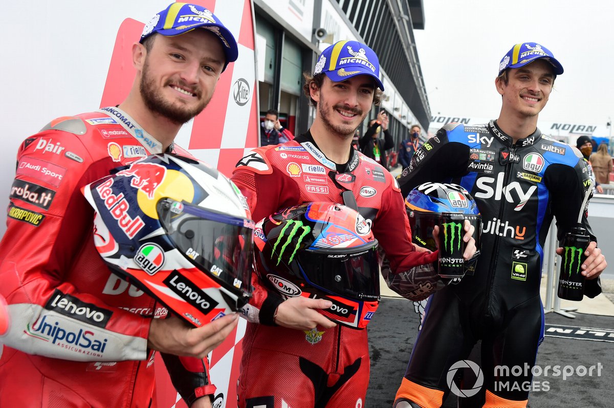 Francesco Bagnaia, Ducati Team, Jack Miller, Ducati Team, Luca Marini, Esponsorama Racing