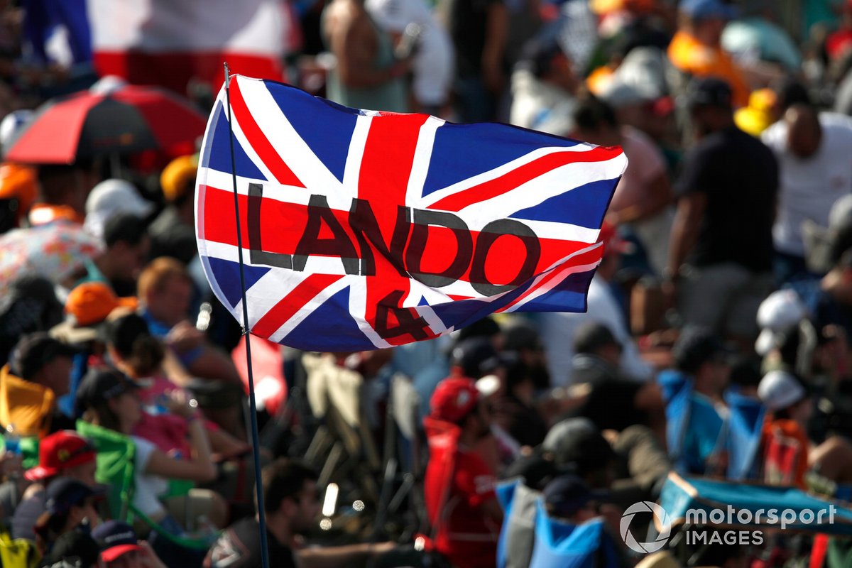 Apoyo del público a Lando Norris, McLaren