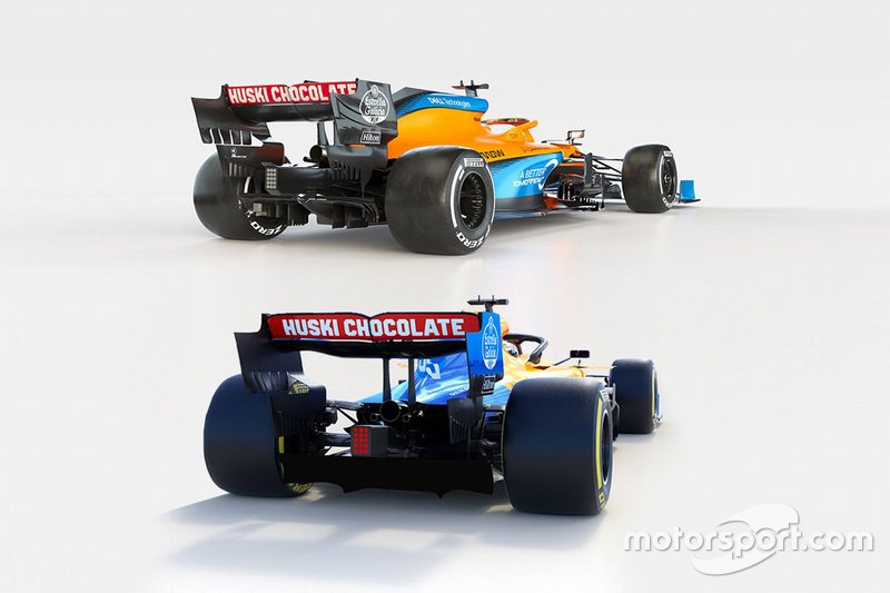 Comparison McLaren MCL34/MCL35