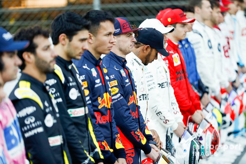 Max Verstappen, Red Bull Racing y Lewis Hamilton, Mercedes-AMG Petronas F1