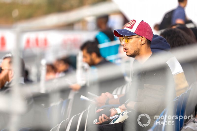 Fans in the grandstand