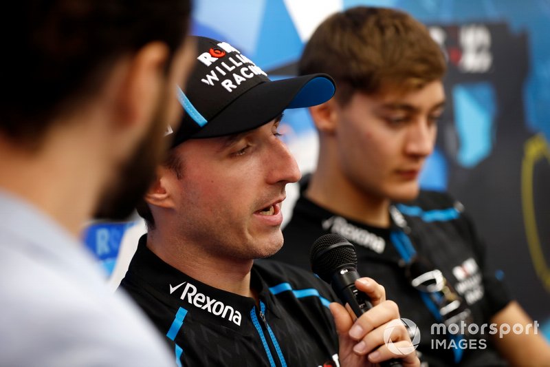 Robert Kubica, Williams Racing, and George Russell, Williams Racing