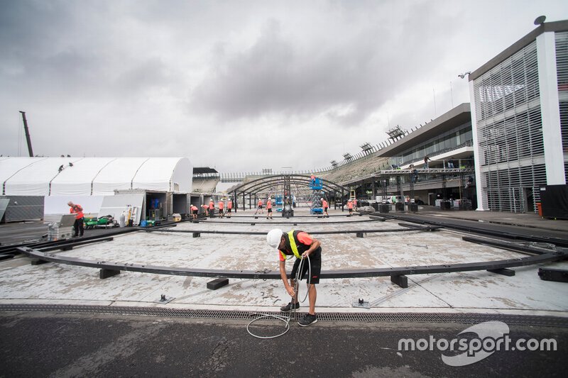 Preparativos para la F1 en el Autódromo Hermanos Rodríguez