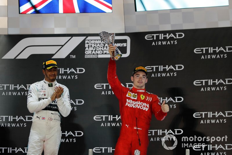 Podio: tercer lugar Charles Leclerc, Ferrari