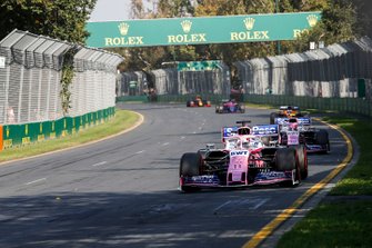 Sergio Perez, Racing Point RP19 ve Lance Stroll, Racing Point RP19