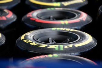 Pirelli tyres in the paddock