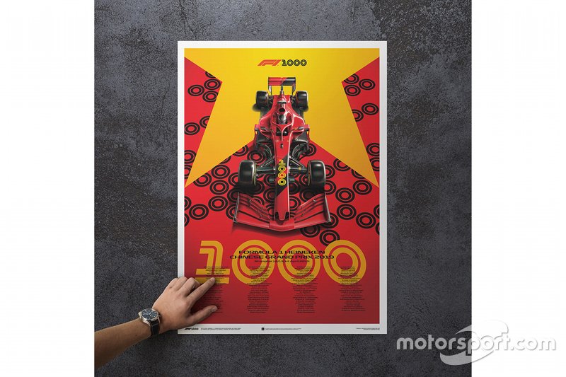 Formula 1, 1000. GP hatıra posteri