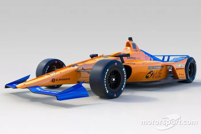 Decoración del McLaren Racing para la Indy 500 2019