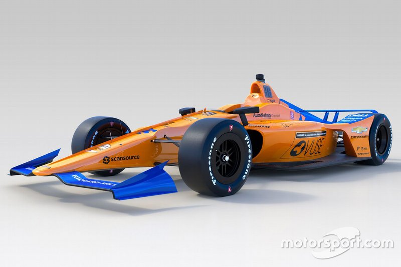 Decoración del McLaren Racing para la Indy 500 2019