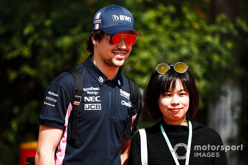 Lance Stroll, Racing Point with a fan