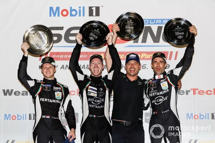 Podio: #11 GRT Grasser Racing Team Lamborghini Huracan GT3, GTD: Mirko Bortolotti, Rik Breukers, Rolf Ineichen