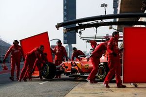 Charles Leclerc, Ferrari SF90 in the pitlane